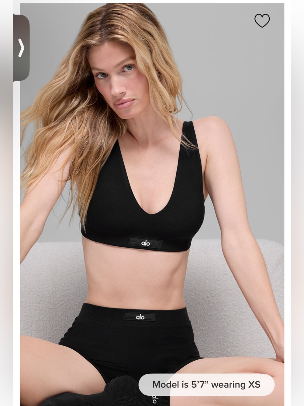ALO Sincere Bra Size L NWT